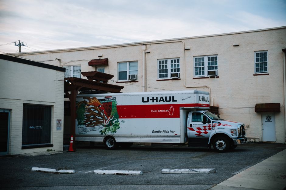 Residential moving truck ready for a local move